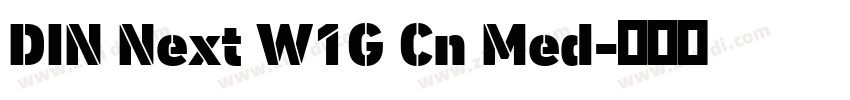 DIN Next W1G Cn Med字体转换